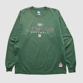 New York Jets Reebok 2000s Long Sleeve T-shirt - Green T-shirts