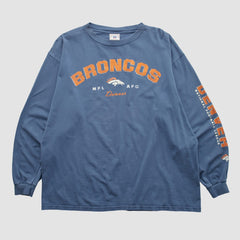 Denver Broncos NFL 2000s Long Sleeve T-shirt - Blue T-shirts
