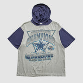 Super Bowl XXVIII Mendez Sportswear 1994 Hooded T-shirt - Heather Gray T-shirts