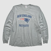 New England Patriots NFL 2000s Long Sleeve T-shirt - Heather Gray T-shirts