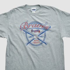Atlanta Braves CSA 2002 T-shirt - Heather Gray - Vintage T-shirts