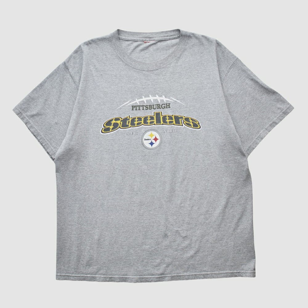 Pittsburgh Steelers 2000s T-shirt - Heather Gray T-shirts