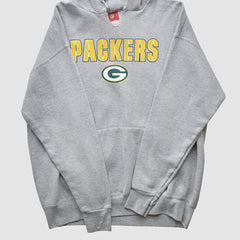 Green Bay Packers NFL 2000s Hooded Pullover Sweatshirt - Heather Gray Pullover