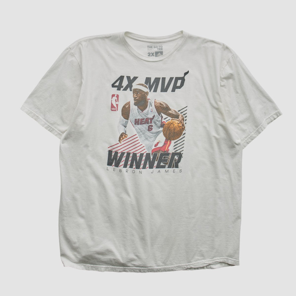 Lebron James 2010s T-shirt White Vintage - Adidas