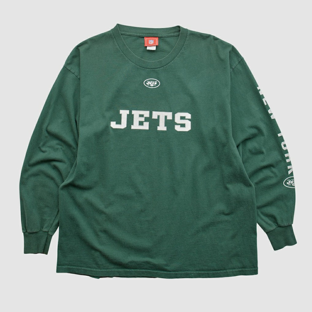 New York Jets NFL 2000s Long Sleeve T-shirt - Green T-shirts