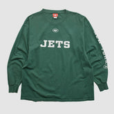 New York Jets NFL 2000s Long Sleeve T-shirt - Green T-shirts
