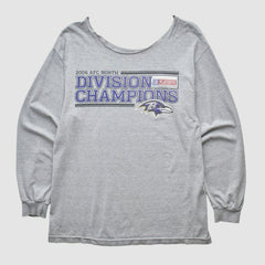 Baltimore Ravens 2006 Long Sleeve T-shirt - Heather Gray T-shirts