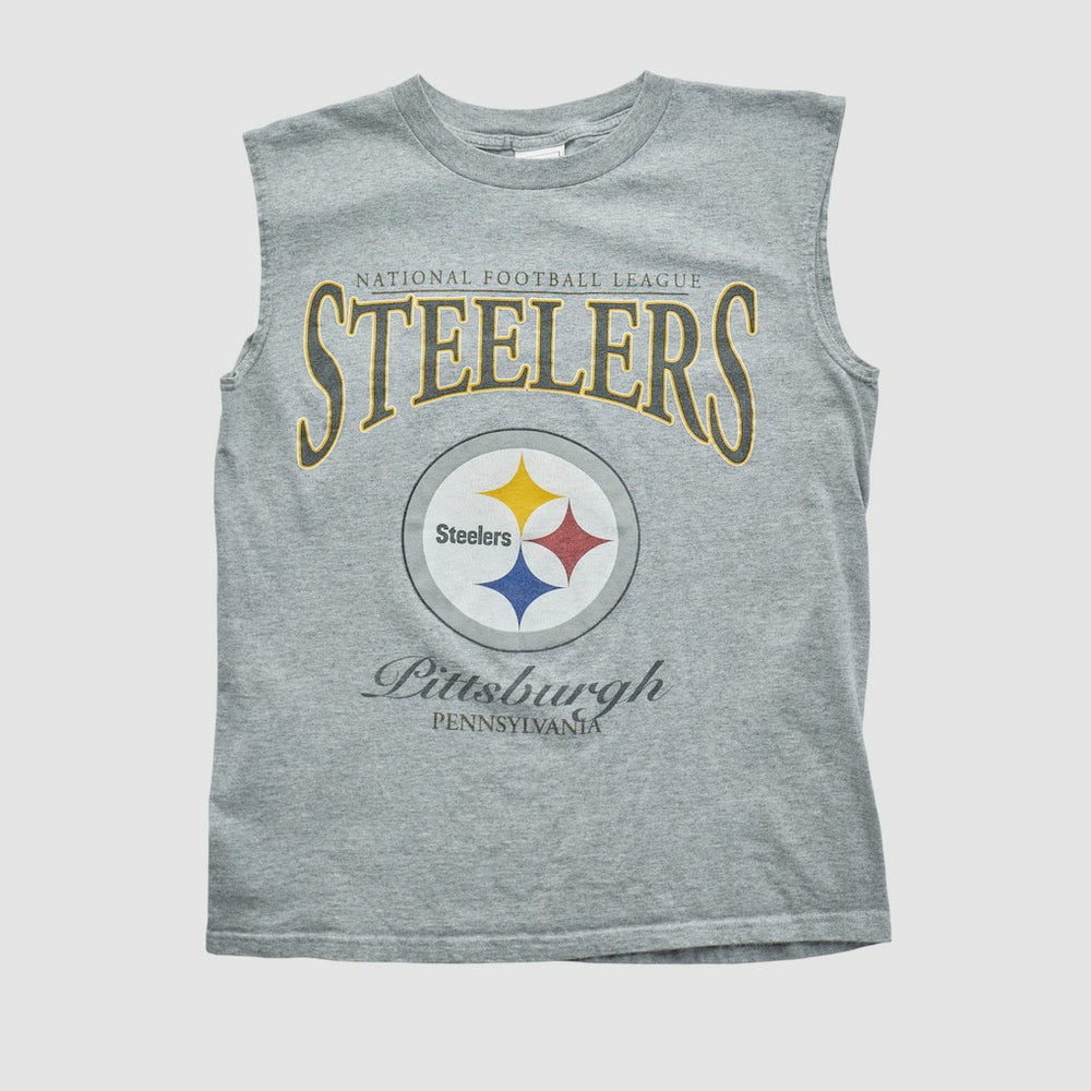 Pittsburgh Steelers 2000s Tank - Heather Gray Tanks