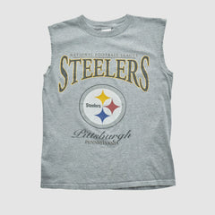 Pittsburgh Steelers 2000s Tank - Heather Gray Tanks