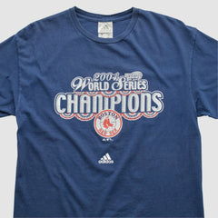 Boston Red Sox Adidas 2004 T-shirt - Navy - Vintage T-shirts