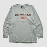Cincinnati Bengals NFL 2010s Long Sleeve T-shirt - Heather Gray T-shirts