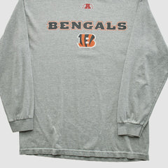 Cincinnati Bengals NFL 2010s Long Sleeve T-shirt - Heather Gray T-shirts