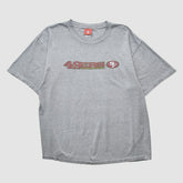 San Francisco 49ers NFL 2000s T-shirt - Heather Gray T-shirts