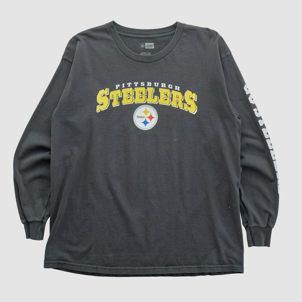 Pittsburgh Steelers NFL 2010s Long Sleeve T-shirt - Black T-shirts