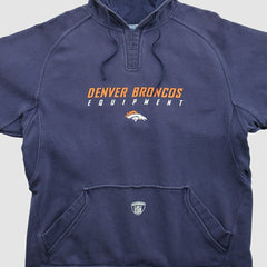 Denver Broncos Reebok 2000s Hooded Pullover Sweatshirt - Navy Pullover