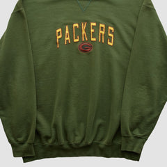 Green Bay Packers NFL 2000s Pullover Sweatshirt - Green Pullover
