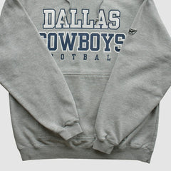 Dallas Cowboys Reebok 2000s Hooded Pullover Sweatshirt - Heather Gray Pullover