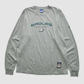 Philadelphia Eagles Reebok 2000s Long Sleeve T-shirt - Heather Gray T-shirts
