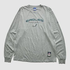 Philadelphia Eagles Reebok 2000s Long Sleeve T-shirt - Heather Gray T-shirts