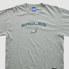 Philadelphia Eagles Reebok 2000s Long Sleeve T-shirt - Heather Gray T-shirts