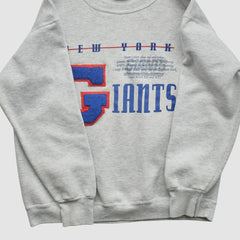 New York Giants Nutmeg Mills 90s Sweatshirt - Heather Gray Sweatshirts