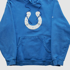 Indianapolis Colts Reebok 2000s Hooded Pullover Sweatshirt - Blue Pullover