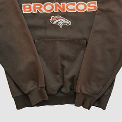 Denver Broncos Majestic 2000s Hooded Pullover Sweatshirt - Brown Pullover