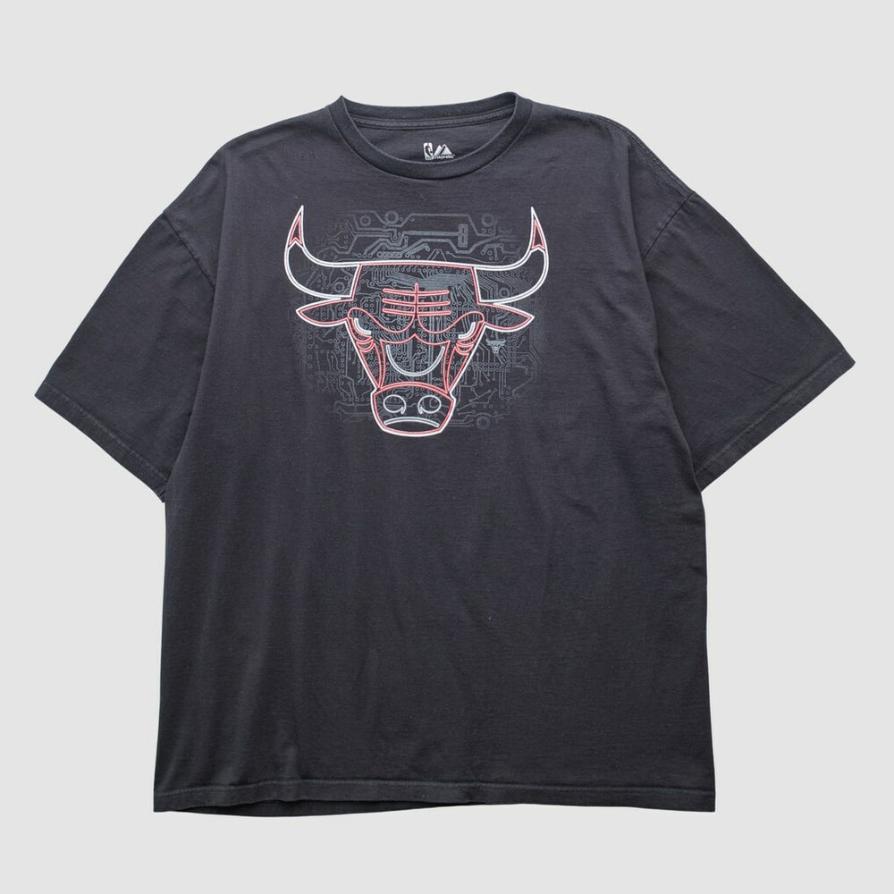 Chicago Bulls Majestic 2000s T-shirt Black Vintage - Vintage