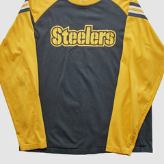 Pittsburgh Steelers Reebok 2000s Long Sleeve T-shirt - Black T-shirts