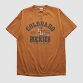 Colorado Rockies Majestic 2000s T-shirt - Clay - Vintage T-shirts