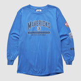 Dallas Mavericks CSA 2000s Long Sleeve T-shirt Blue Vintage - Vintage