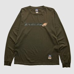 Philadelphia Eagles Reebok 2000s Long Sleeve T-shirt - Brown T-shirts