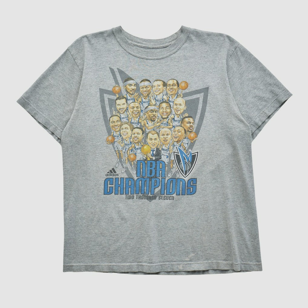 Dallas Mavericks 2011 T-shirt Heather Gray Vintage - Adidas
