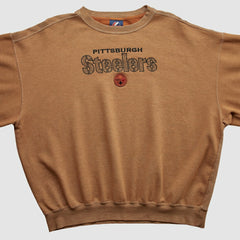 Pittsburgh Steelers Majestic 2000s Pullover Sweatshirt - Clay Pullover