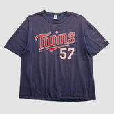 Minnesota Twins Russell 2003 T-shirt - Navy - 2XVintage T-shirts