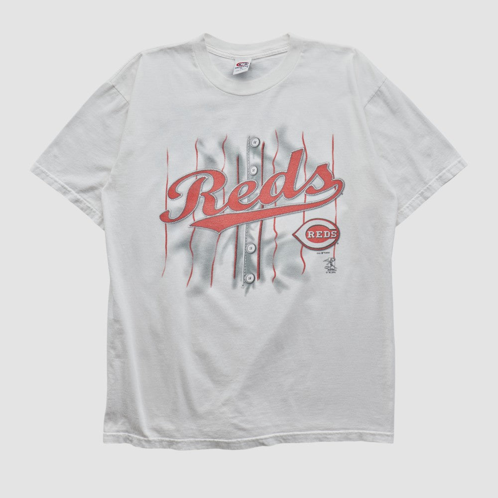 Cincinnati Reds True Fan 2000 T-shirt - White - XVintage T-shirts