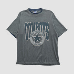 Dallas Cowboys Trench 90s T-shirt - Gray T-shirts