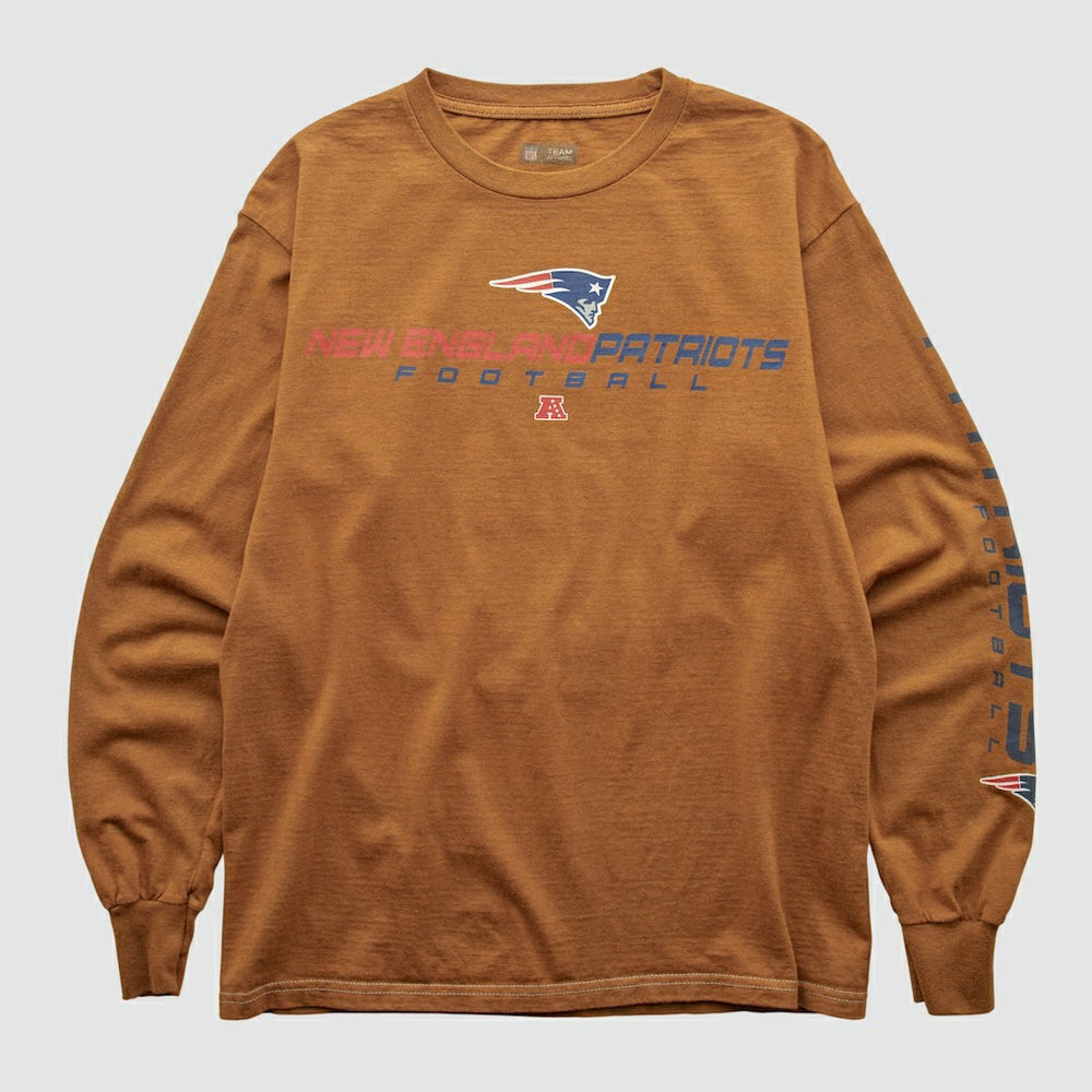 New England Patriots NFL 2000s Long Sleeve T-shirt - Clay T-shirts