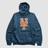 New York Mets Gildan 2015 Hooded Pullover Sweatshirt - Navy - Vintage Pullover