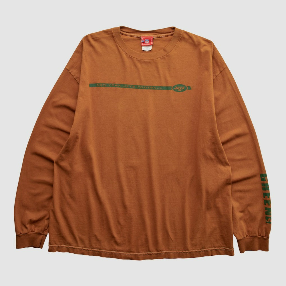 New York Jets NFL 2000s Long Sleeve T-shirt - Clay T-shirts