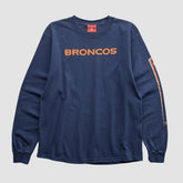 Denver Broncos NFL 2000s Long Sleeve T-shirt - Navy T-shirts