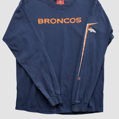 Denver Broncos NFL 2000s Long Sleeve T-shirt - Navy T-shirts