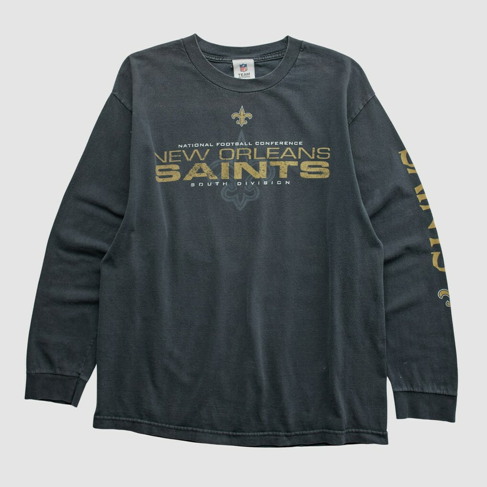 New Orleans Saints NFL 2010s Long Sleeve T-shirt - Black T-shirts