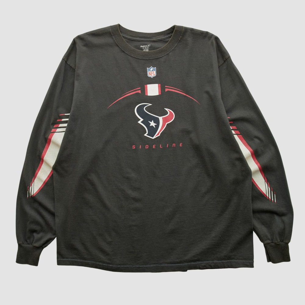 Houston Texans Reebok 2000s Long Sleeve T-shirt - Black T-shirts