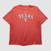 Texas Rangers Majestic 2000s T-shirt - Red - 2XVintage T-shirts