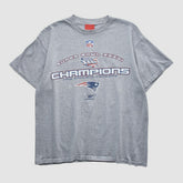 New England Patriots Reebok 2002 T-shirt - Heather Gray T-shirts