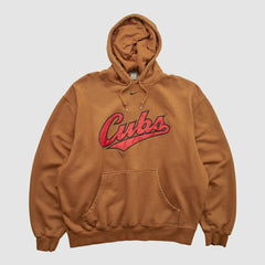 Chicago Cubs Nike 2000s Hooded Pullover Sweatshirt - Clay - Vintage Pullover