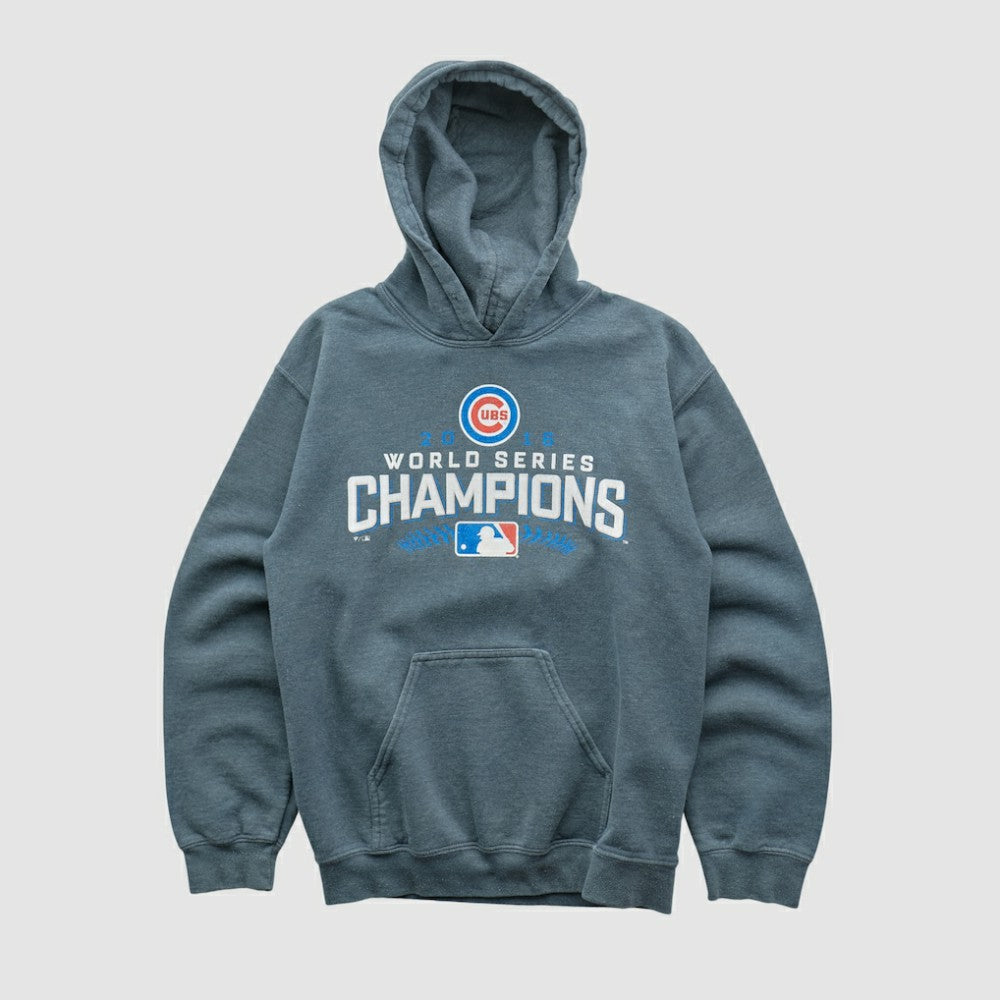World Series Champions 2016 Hooded Pullover Sweatshirt - Dark Heather Gray - XVintage Pullover