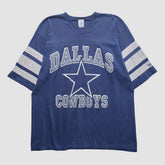 Dallas Cowboys Logo 7 90s T-shirt - Navy T-shirts