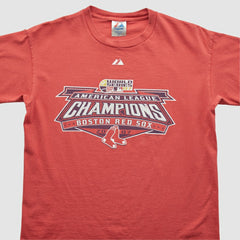 Boston Red Sox Majestic 2007 T-shirt - Red - Vintage T-shirts